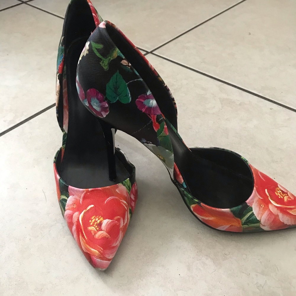 Charlotte Russe floral heels